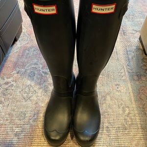 HUNTER Womens Original Slim Textured Rain Boot